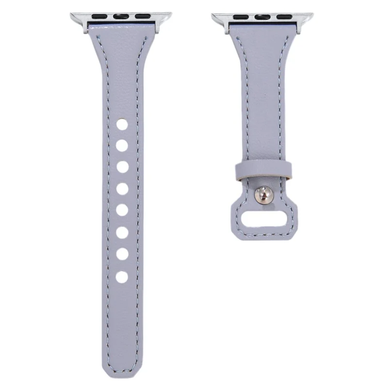 Apple Watch 49mm / 45mm / 44mm / 42mm Leather Bands Watch Strap - Apricot