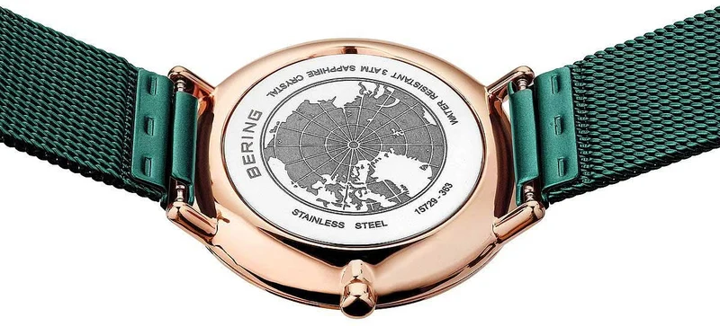 Bering Ultra Slim 15729-868 Damenuhr • Kratzfestes Saphirglas • Feines Milanaise-Armband