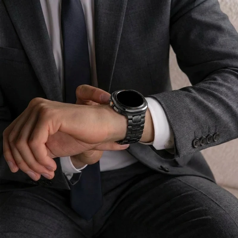 Samsung Galaxy Watch Ultra 2 Iron' Titanarmband (Schwarz)