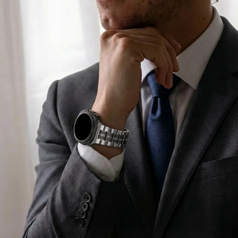 Samsung Galaxy Watch Ultra 2 Square' Titanarmband (Titan)