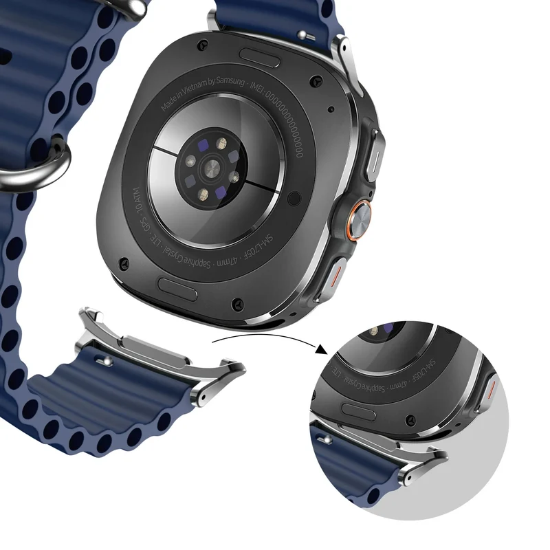 Bandz Samsung Galaxy Watch Ultra 2 Ocean Armband 'Classic' (Dunkelblau)