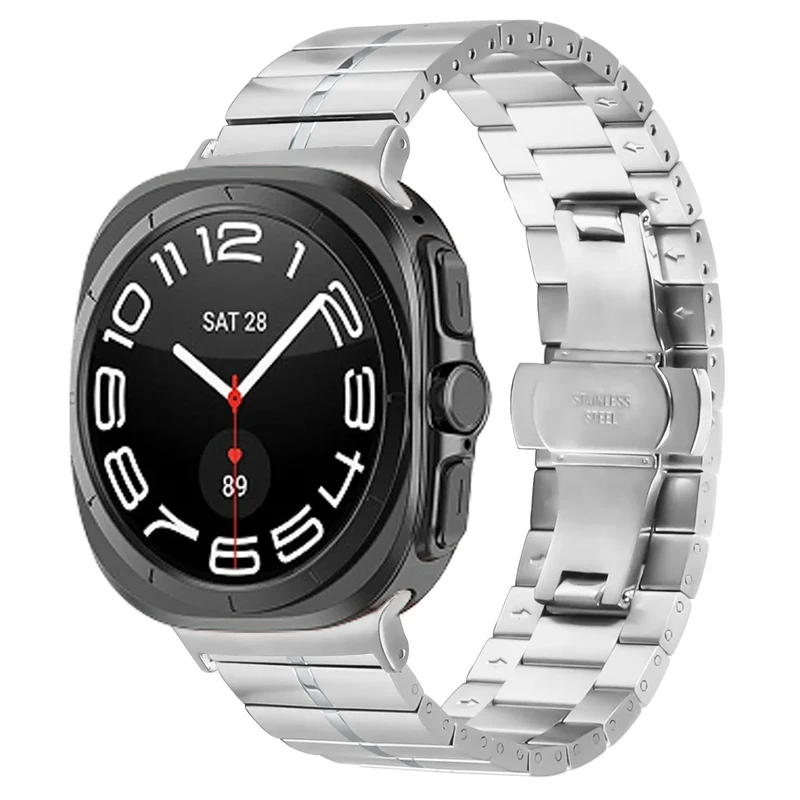 Samsung Galaxy Watch Ultra 2 Premium Metallarmband (Silber)