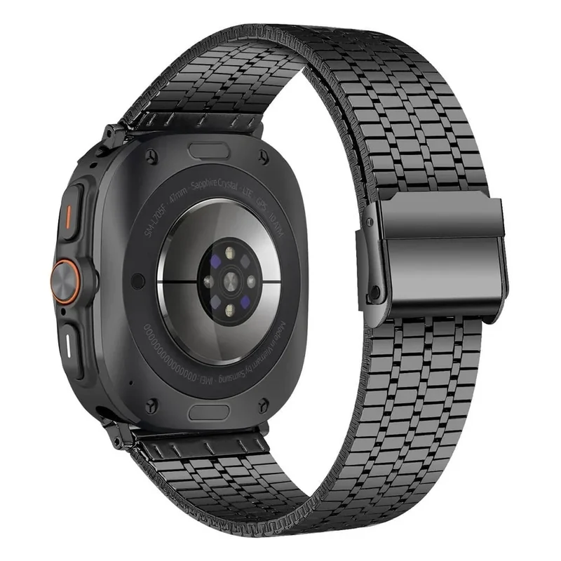 Samsung Galaxy Watch Ultra 2 Edelstahl Armband (Schwarz)