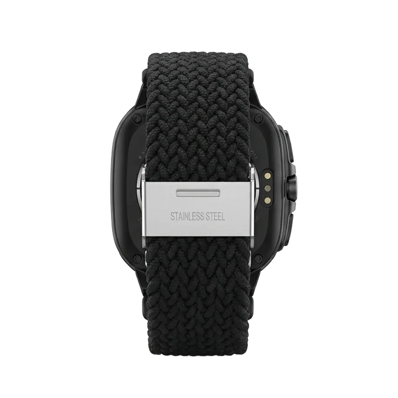 Samsung Galaxy Watch Ultra 2 Geflochtenes Nylonarmband (Schwarz)