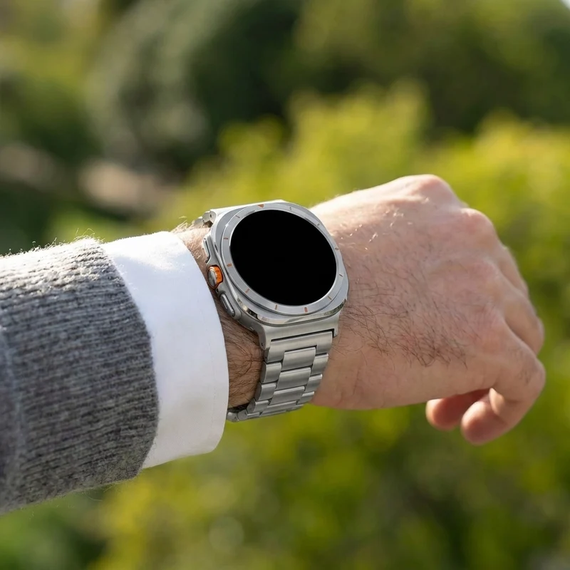 Bandz Samsung Galaxy Watch Ultra 2 Stahlarmband 'Classic' (Silber)
