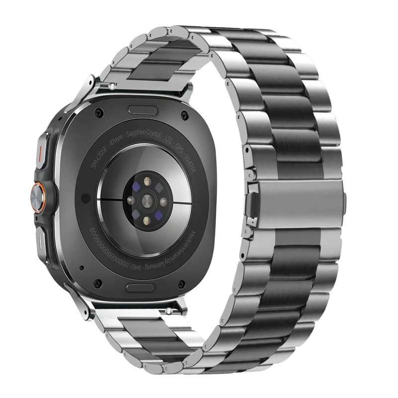 Bandz Samsung Galaxy Watch Ultra 2 Stahlarmband 'Classic' (Silber/Schwarz)