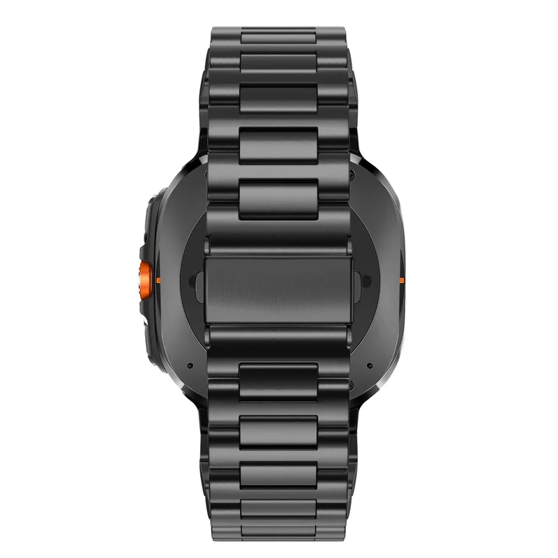 Bandz Samsung Galaxy Watch Ultra 2 Stahl Gliederarmband 'Deluxe' (Schwarz)
