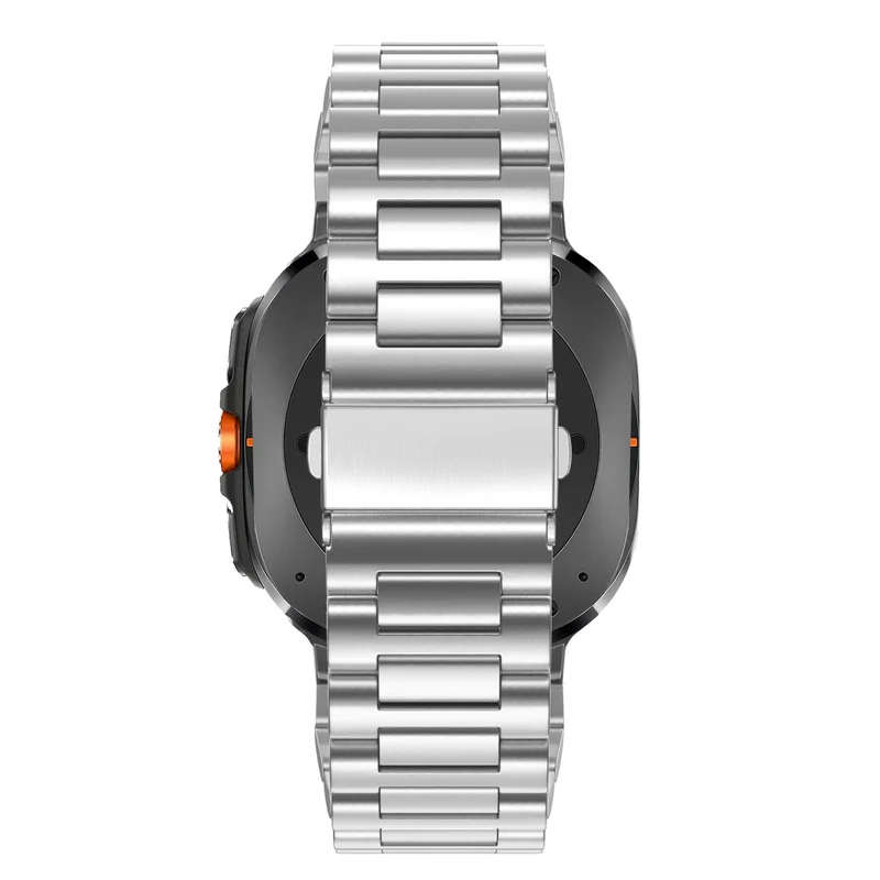 Bandz Samsung Galaxy Watch Ultra 2 Stahl Gliederarmband 'Deluxe' (Silber)