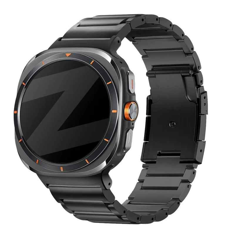 Bandz Samsung Galaxy Watch Ultra 2 Titanarmband 'Classic' (Schwarz)