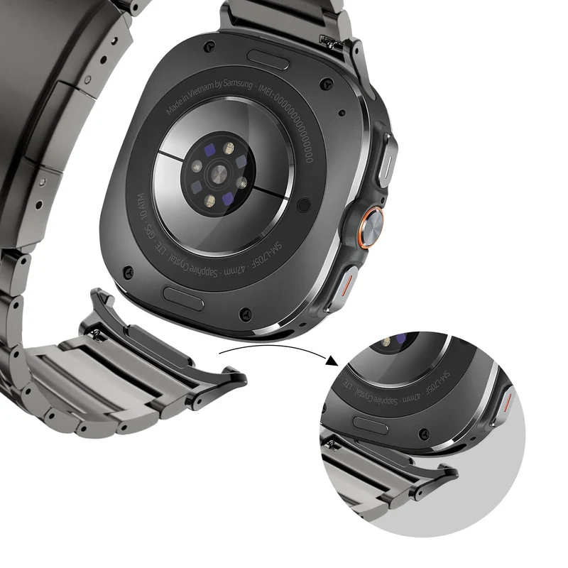Bandz Samsung Galaxy Watch Ultra 2 Titanarmband 'Classic' (Graphit)