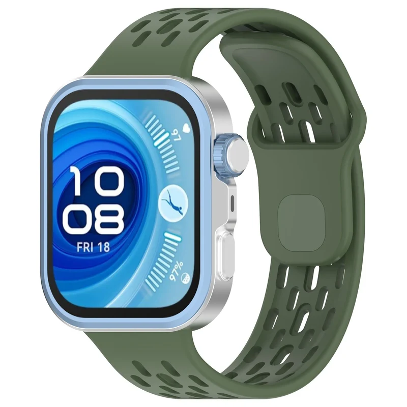 Huawei Watch Fit 5 Air Silikonarmband (Dunkelgrün)