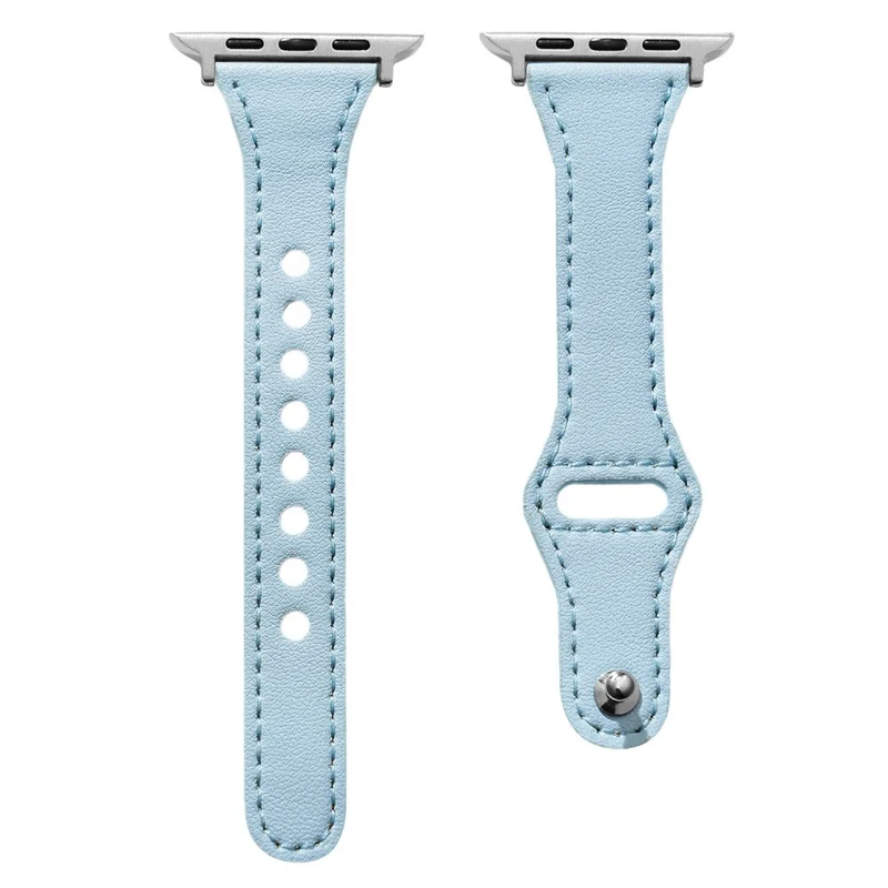 Apple Watch 49mm / 45mm / 44mm / 42mm Leather Watch Bands - Navy Blue