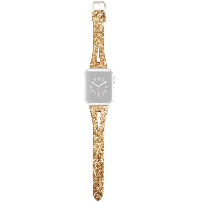 Apple Watch Series 41mm / 40mm / 38mm Glitter Leather Wristband