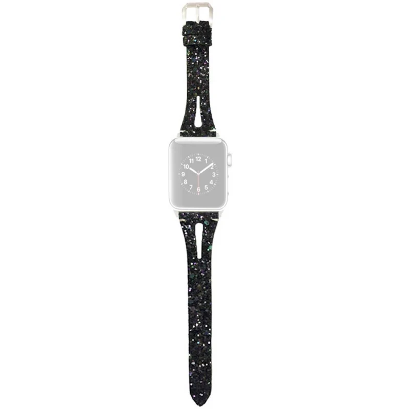 Apple Watch Series 41mm / 40mm / 38mm Glitter Leather Wristband