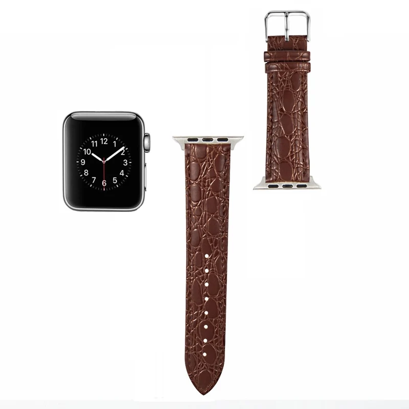 Apple Watch Series 41mm / 40mm / 38mm Crocodile Pattern Leather Watch Bands