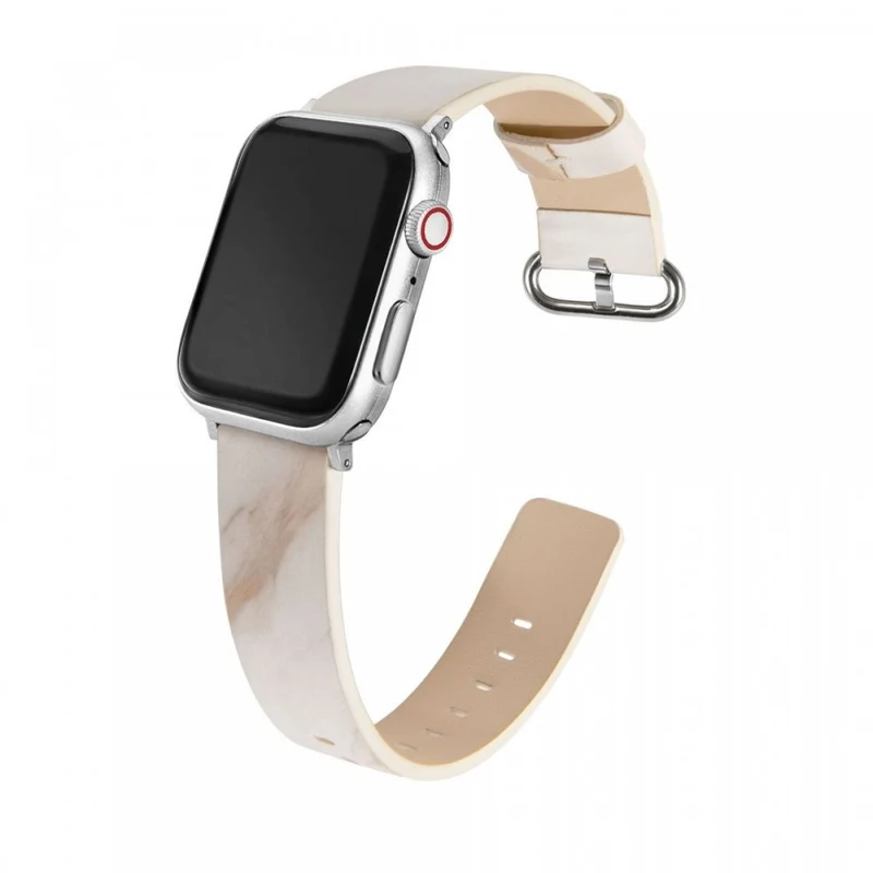Apple Watch Series 41mm / 40mm / 38mm Marble Replacement Band - Light Pink