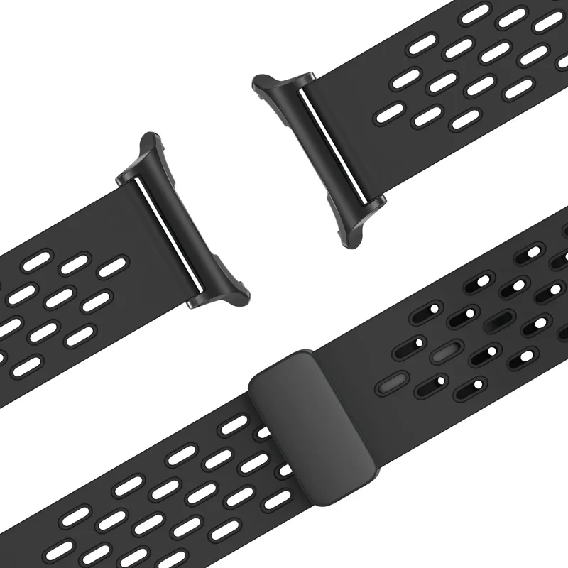 Bandz Samsung Galaxy Watch Ultra 2 D-Schnalle Sportarmband 'Air' (Schwarz)