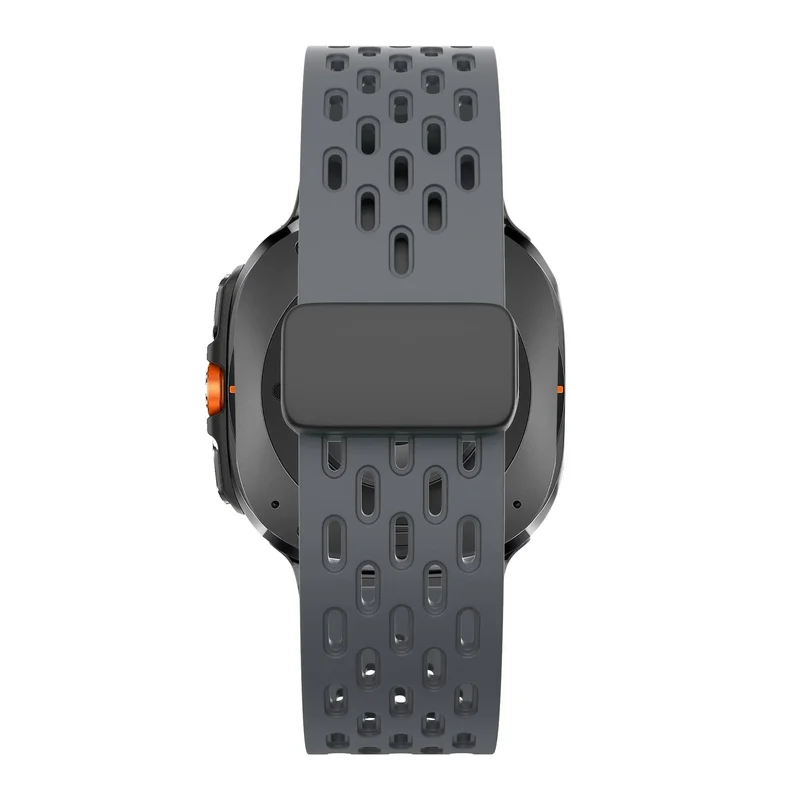 Bandz Samsung Galaxy Watch Ultra 2 D-Schnalle Sportarmband 'Air' (Dunkelgrau)