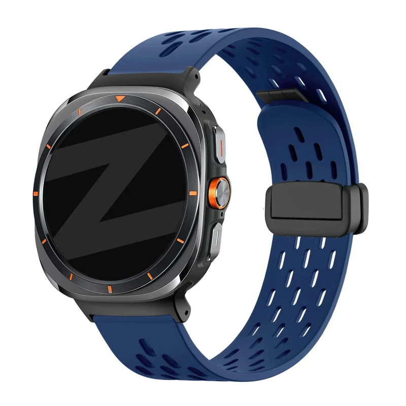 Bandz Samsung Galaxy Watch Ultra 2 D-Schnalle Sportarmband 'Air' (Dunkelblau)