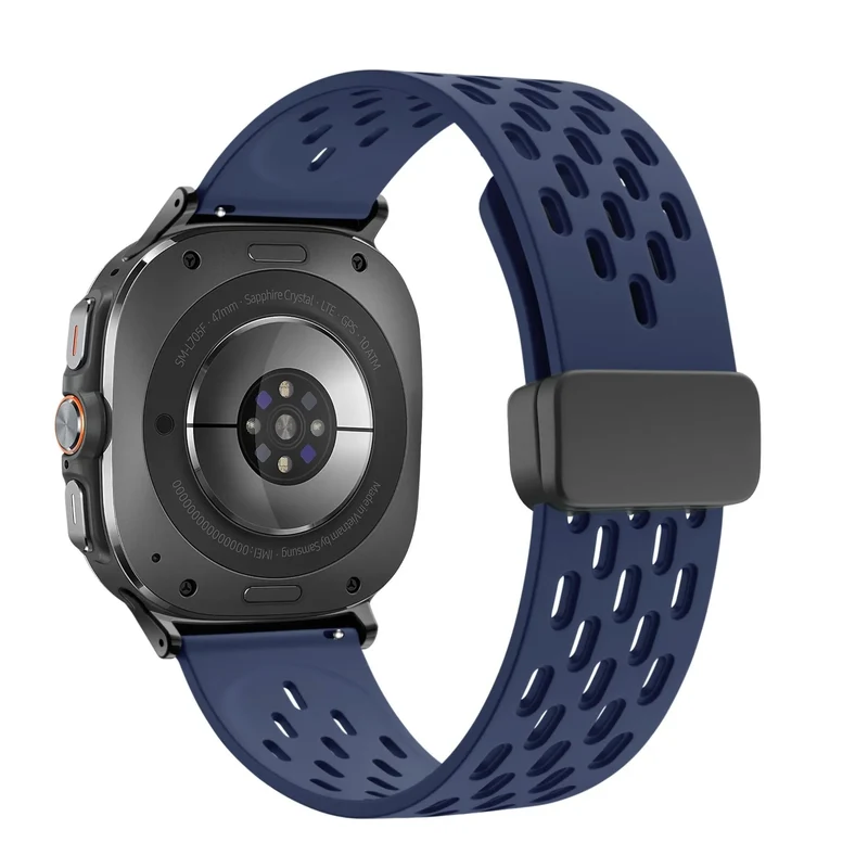 Bandz Samsung Galaxy Watch Ultra 2 D-Schnalle Sportarmband 'Air' (Dunkelblau)