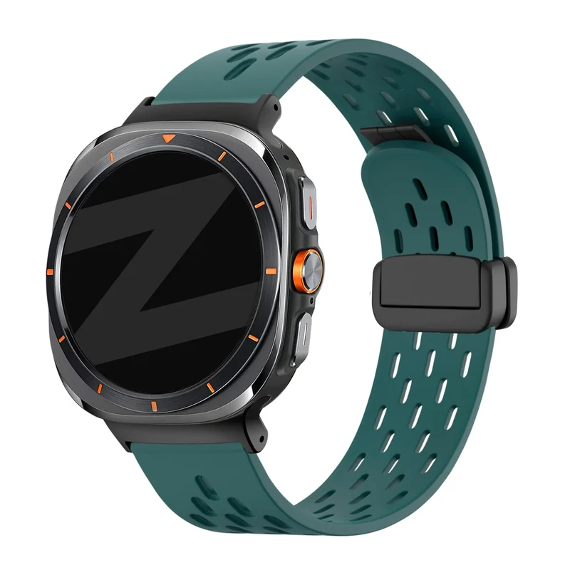 Bandz Samsung Galaxy Watch Ultra 2 D-Schnalle Sportarmband 'Air' (Viridiangrün)