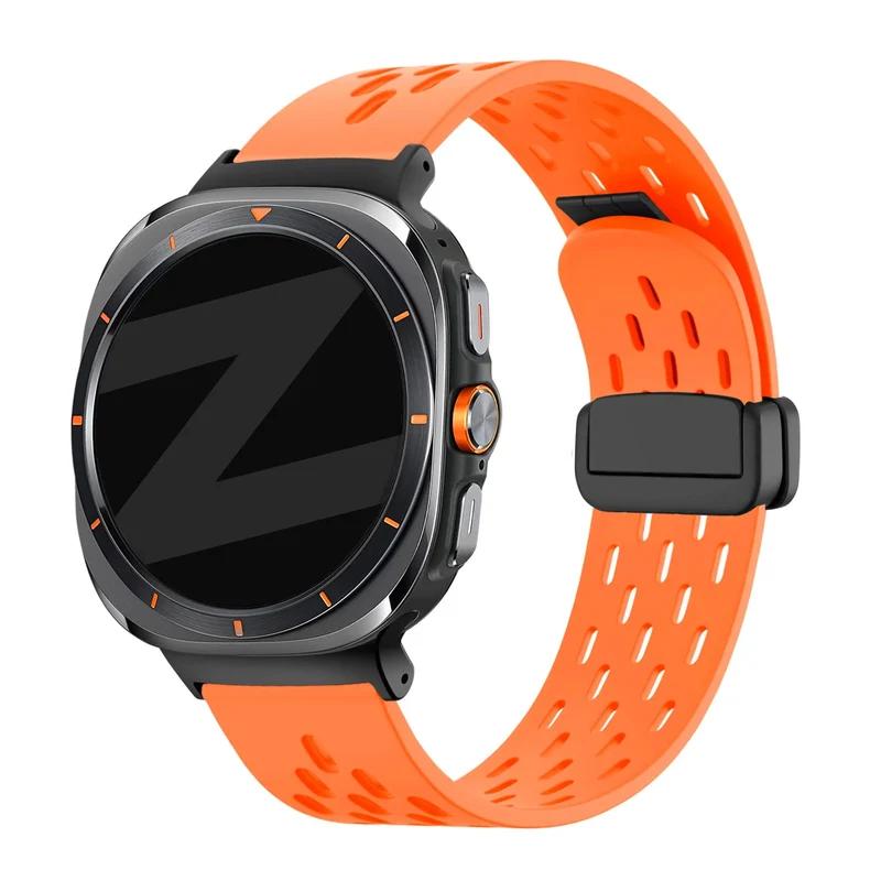 Bandz Samsung Galaxy Watch Ultra 2 D-Schnalle Sportarmband 'Air' (Orange)