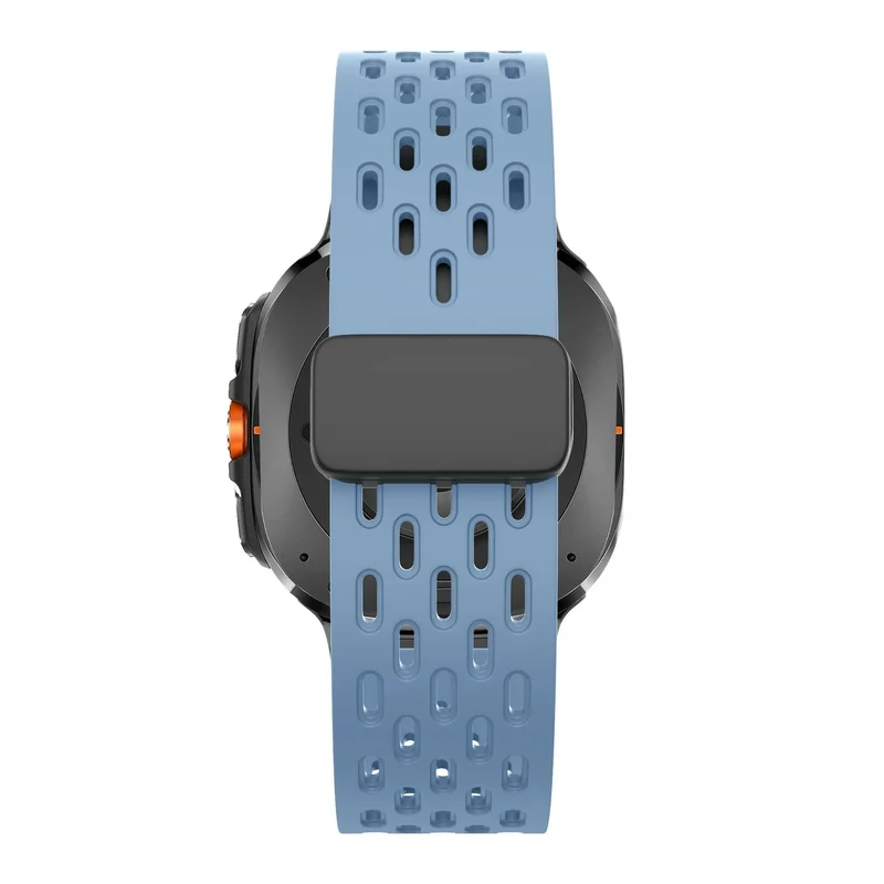 Bandz Samsung Galaxy Watch Ultra 2 D-Schnalle Sportarmband 'Air' (Graublau)