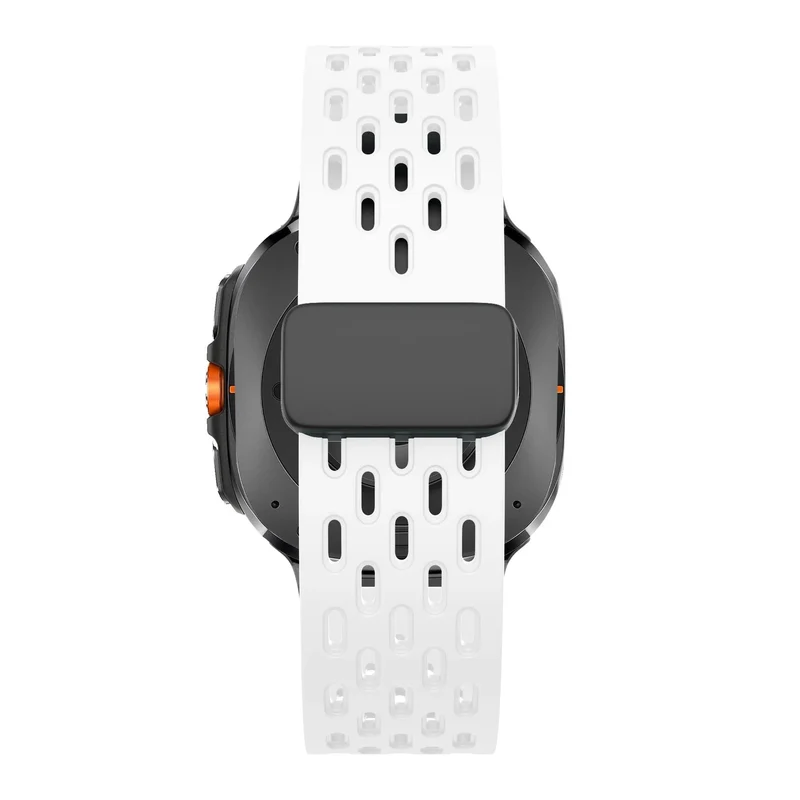 Bandz Samsung Galaxy Watch Ultra 2 D-Schnalle Sportarmband 'Air' (Weiß)