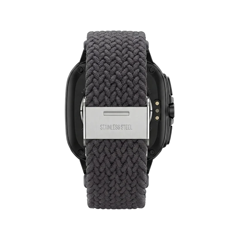 Samsung Galaxy Watch Ultra 2 Geflochtenes Nylonarmband (Dunkelgrau)