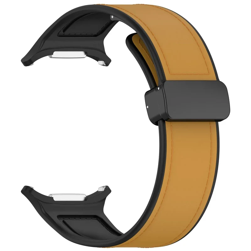 Samsung Galaxy Watch Ultra 2 Leder Hybrid Armband (Hellbraun)