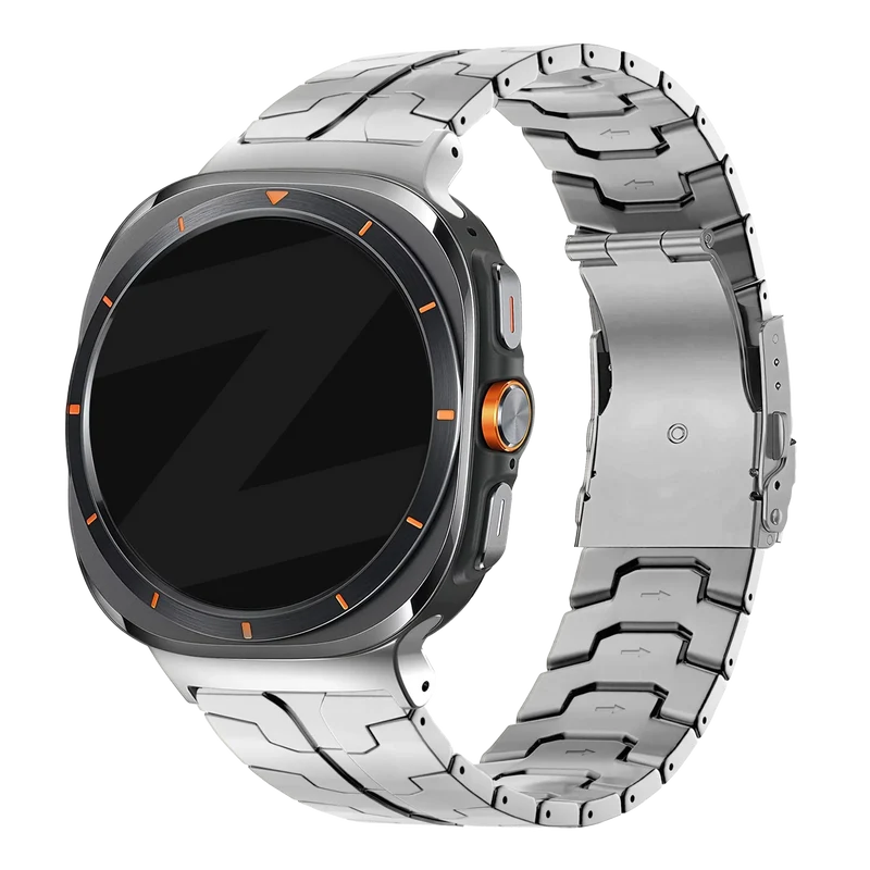 Bandz Samsung Galaxy Watch Ultra 2 Titanarmband 'Iron' (Silber)