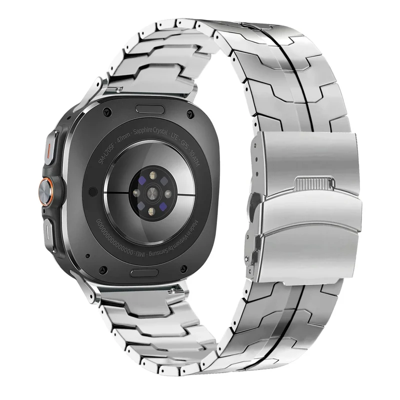 Bandz Samsung Galaxy Watch Ultra 2 Titanarmband 'Iron' (Silber)