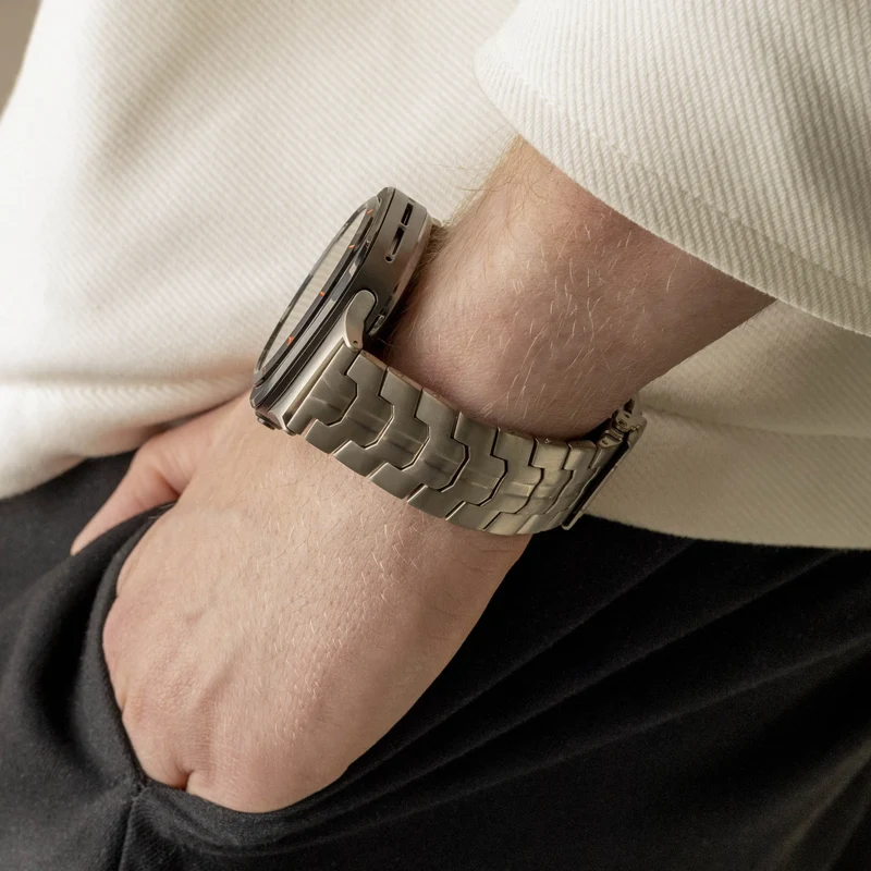 Bandz Samsung Galaxy Watch Ultra 2 Titanarmband 'Iron' (Titan)