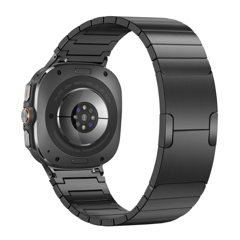 Bandz Samsung Galaxy Watch Ultra 2 Titanarmband 'One Bead' (Schwarz)