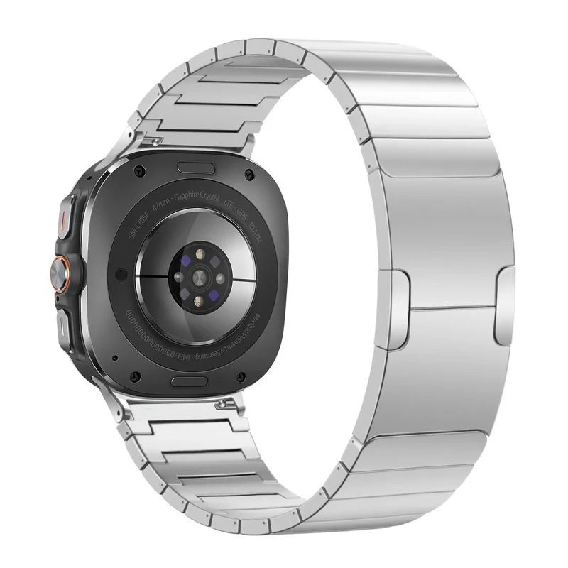 Bandz Samsung Galaxy Watch Ultra 2 Titanarmband 'One Bead' (Silber)