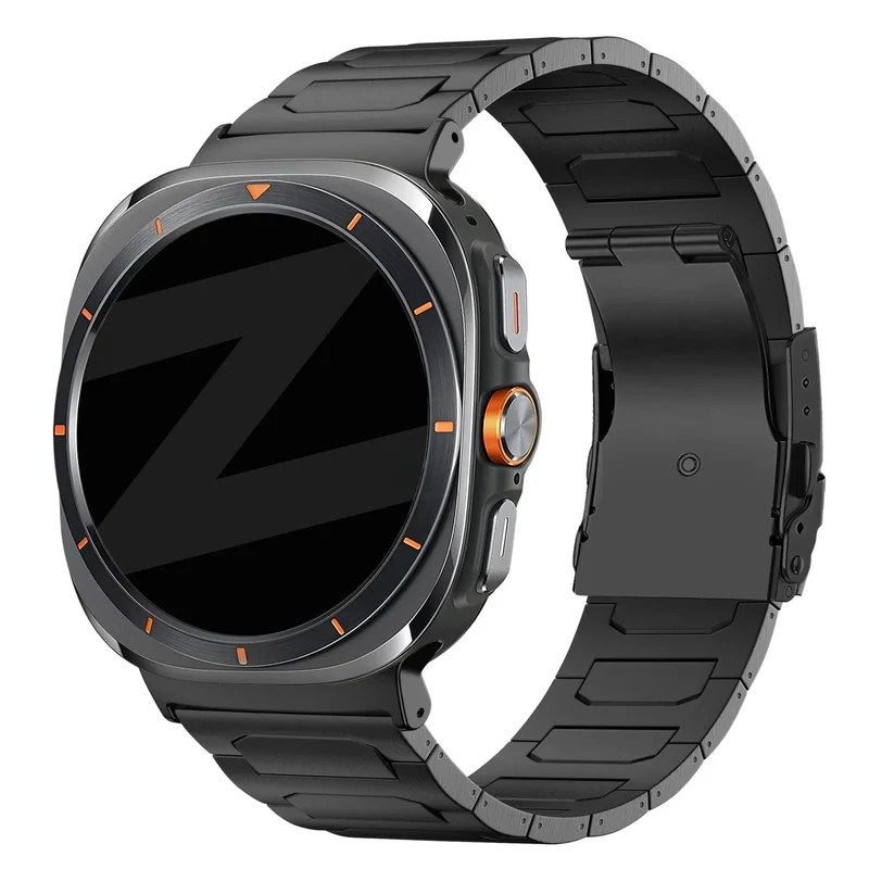 Bandz Samsung Galaxy Watch Ultra 2 Titanarmband 'Deluxe' (Schwarz)
