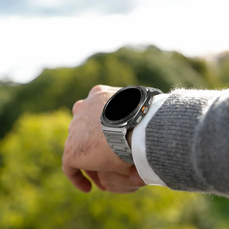 Bandz Samsung Galaxy Watch Ultra 2 Titanarmband 'Deluxe' (Titan)