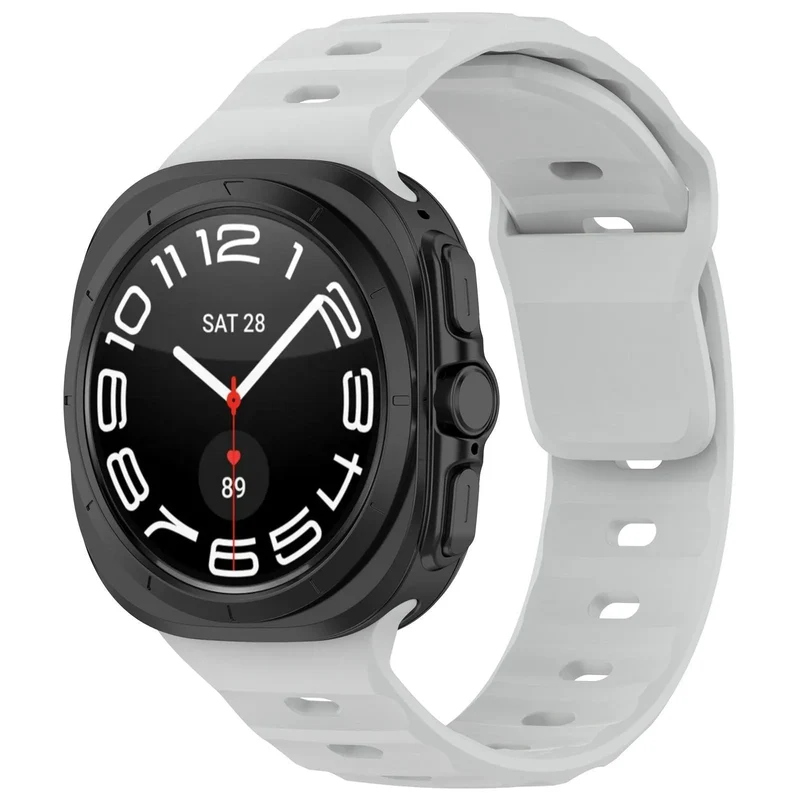 Samsung Galaxy Watch Ultra 2 Outdoor Silikonarmband (Grau)