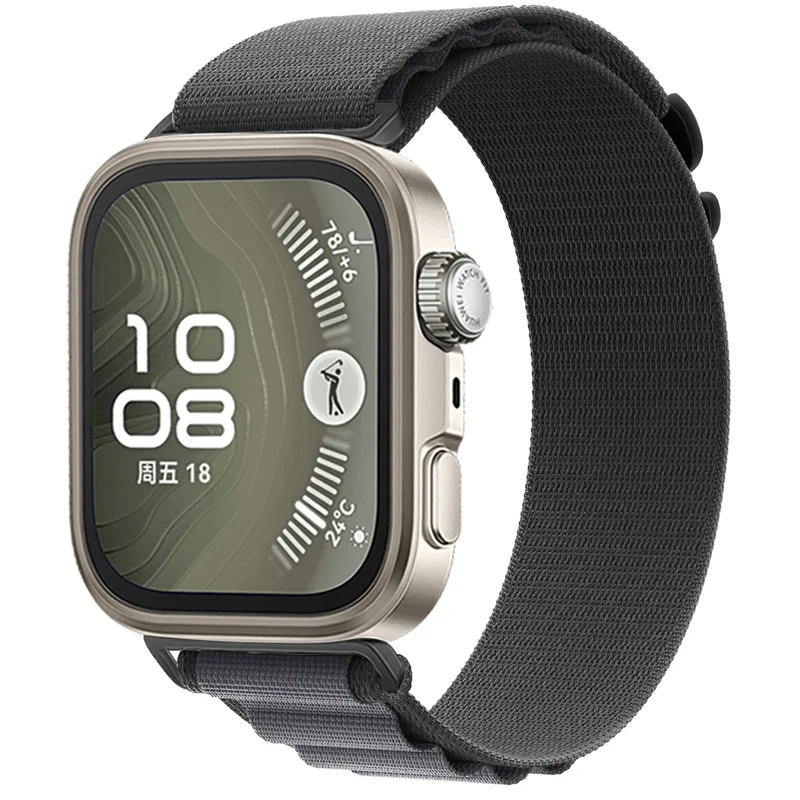 Huawei Watch Fit 5 Pro Alpine Nylon Armband (Dunkelgrau)