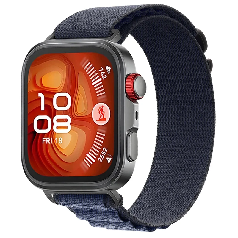 Huawei Watch Fit 4 Pro Alpine Nylon Armband (Dunkelblau)