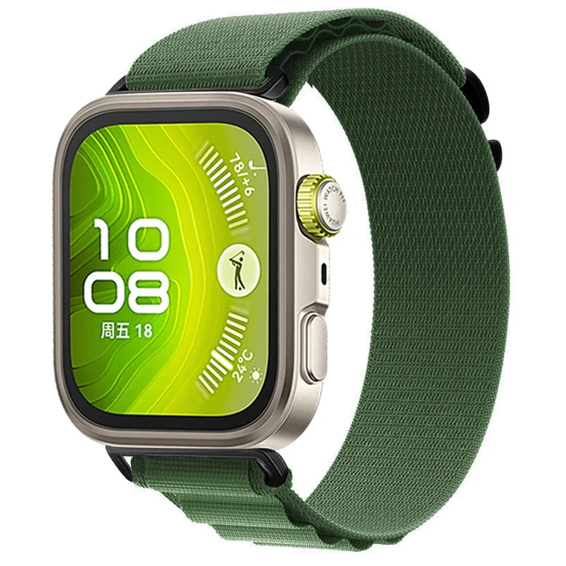 Huawei Watch Fit 5 Alpine Nylon Armband (Armeegrün)