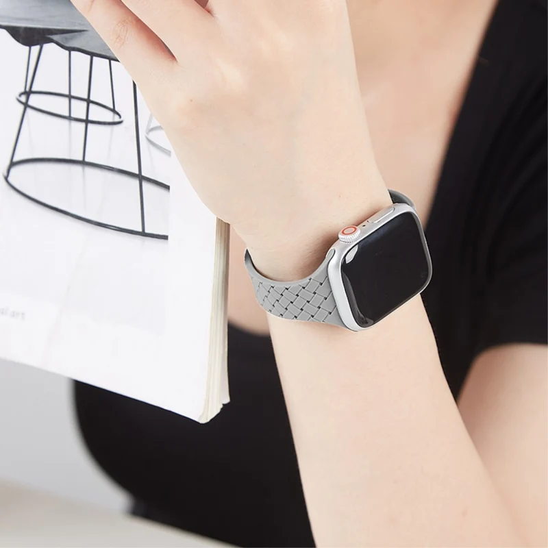Apple Watch 49mm / 45mm / 44mm / 42mm Silicone Watch Strap - Dark Grey