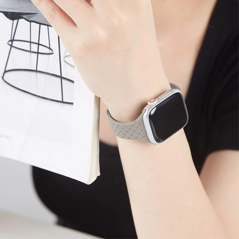 Apple Watch 49mm / 45mm / 44mm / 42mm Silicone Watch Strap - Dark Grey