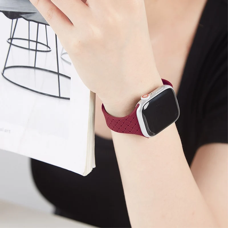 Apple Watch 49mm / 45mm / 44mm / 42mm Silicone Watch Strap - Dark Grey