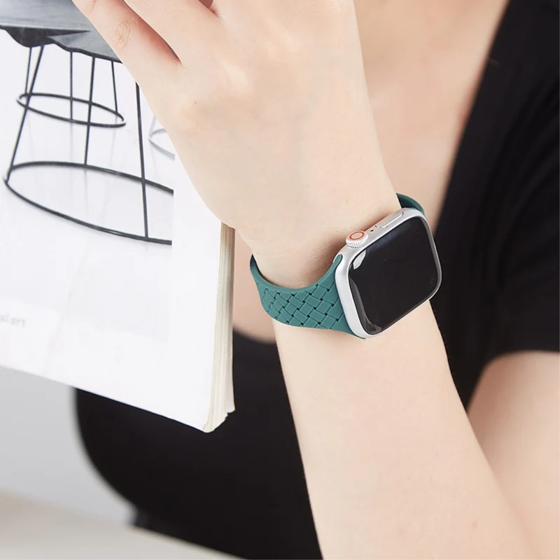 Apple Watch 49mm / 45mm / 44mm / 42mm Silicone Watch Strap - Dark Grey