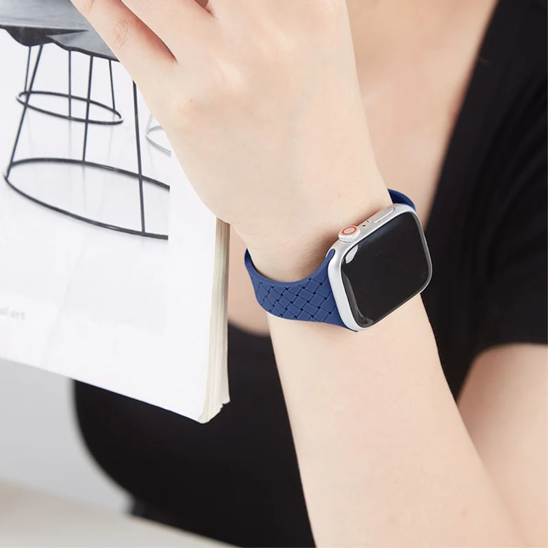 Apple Watch 49mm / 45mm / 44mm / 42mm Silicone Watch Strap - Dark Grey
