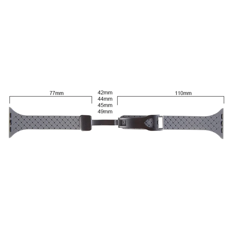 Apple Watch 49mm / 45mm / 44mm / 42mm Silicone Watch Strap - Dark Grey