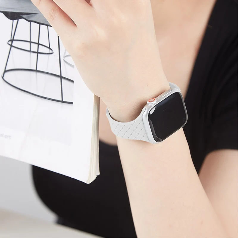 Apple Watch 49mm / 45mm / 44mm / 42mm Silicone Watch Strap - Dark Grey