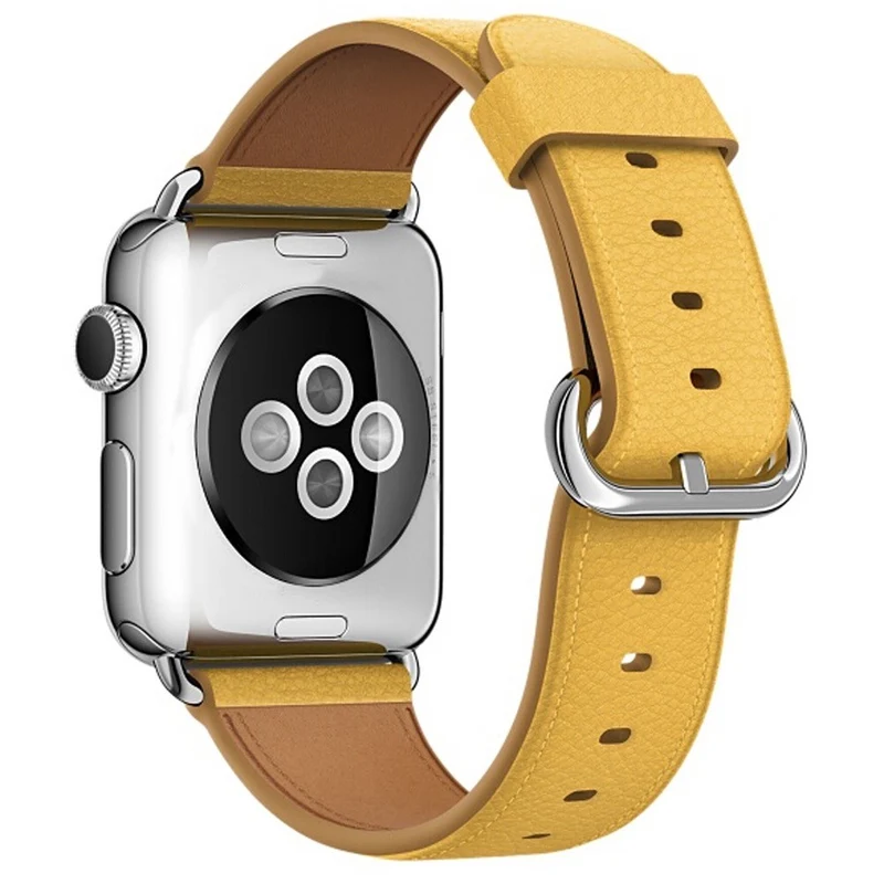 Apple Watch 49mm / 45mm / 44mm / 42mm Genuine Cow Leather Watch Strap