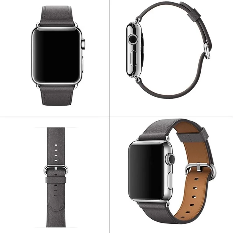 Apple Watch 49mm / 45mm / 44mm / 42mm Genuine Cow Leather Watch Strap